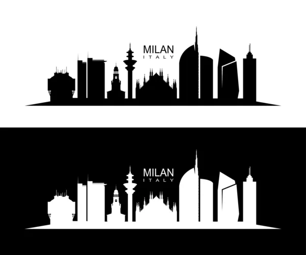 Skyline di Milano — Vettoriale Stock