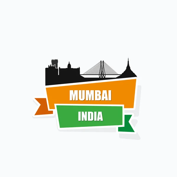 Skyline de Mumbai — Image vectorielle