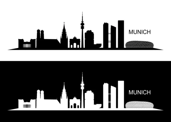 Skyline de Munich — Image vectorielle