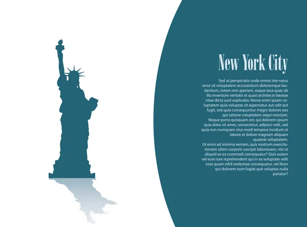 Painted Statue of Liberty — Stock Vector