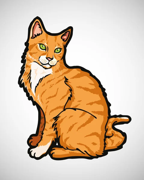 Kucing Persia - Stok Vektor