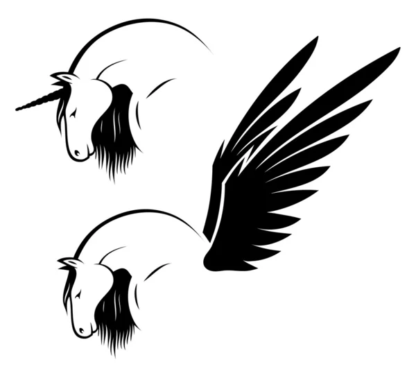 Label Pegasus — Image vectorielle