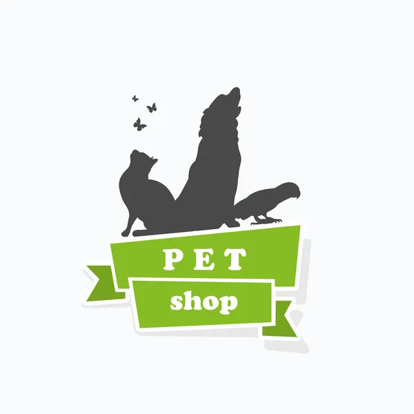Pet shop símbolo — Vetor de Stock