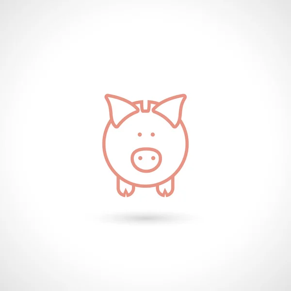 Banner de porco — Vetor de Stock