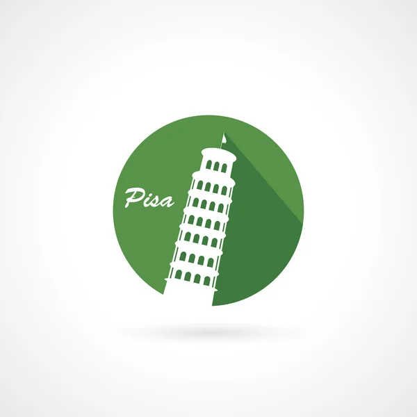 Symbol wieży w Pizie — Wektor stockowy
