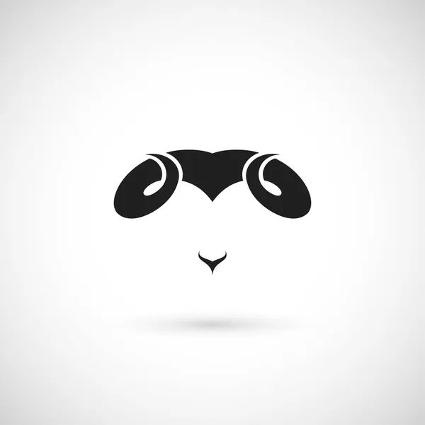 Ram head — Stock Vector