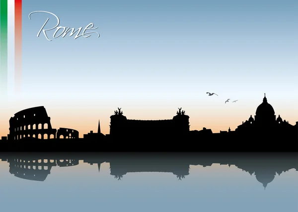 Skyline de Rome — Image vectorielle