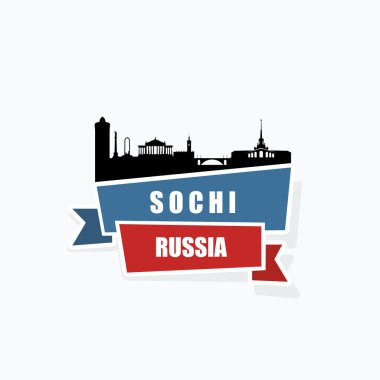 Sochi skyline clipart