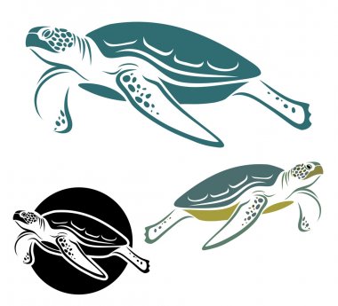 Sea turtle label