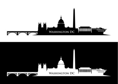 Washington DC skyline clipart