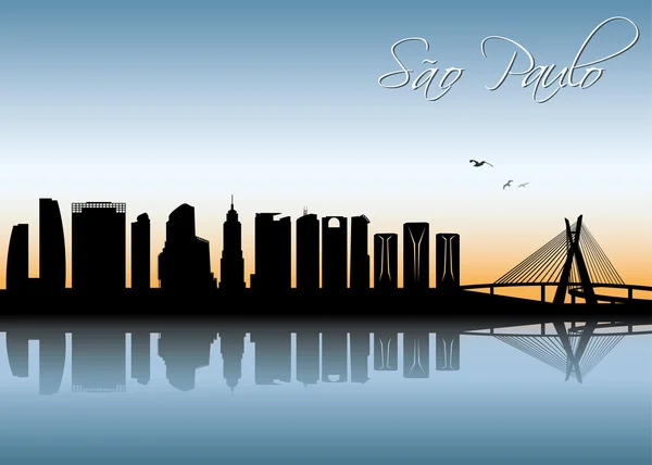 Skyline de Sao Paulo — Image vectorielle