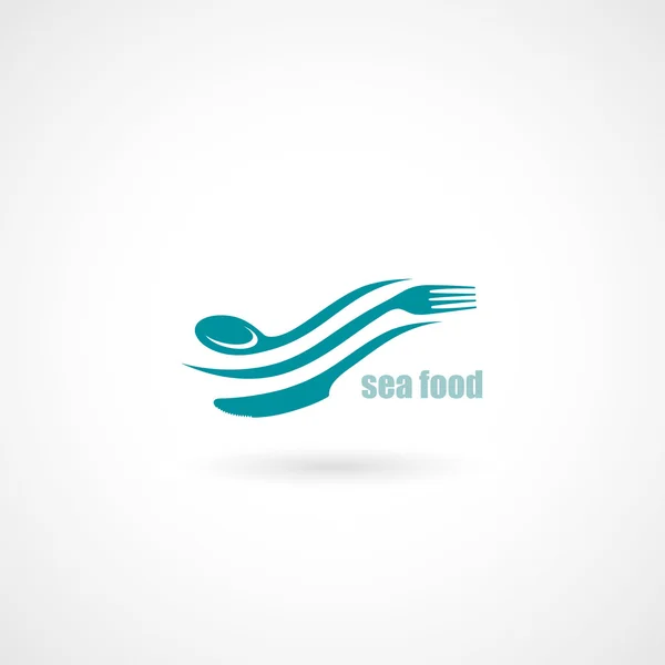 Moře potravin symbol — Stockový vektor