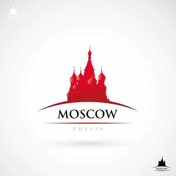 Moskva popisek — Stockový vektor