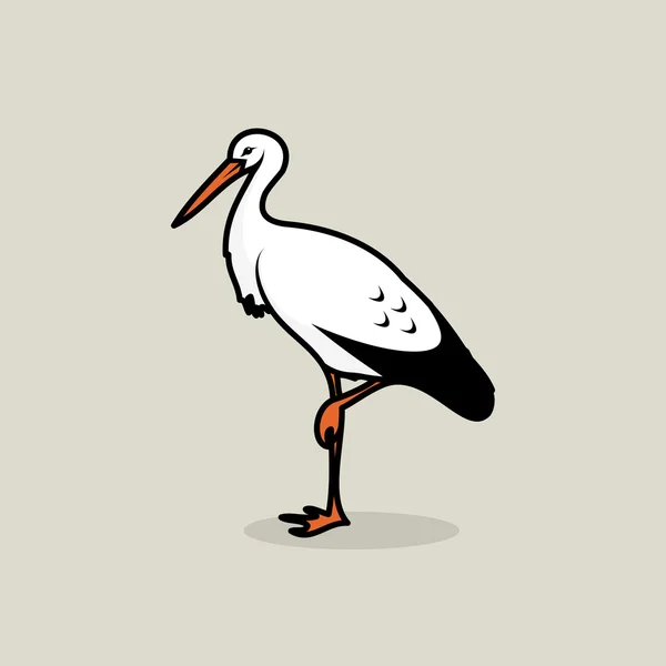 White stork — Stock Vector