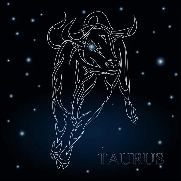 Constelação de taurus — Vetor de Stock