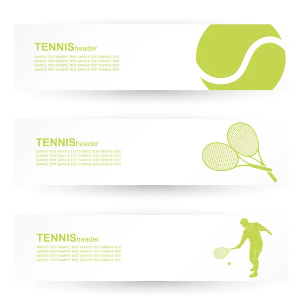 テニスのラベル — ストックベクタ