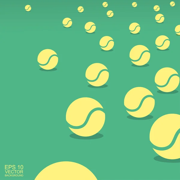 Tennis ballen achtergrond — Stockvector