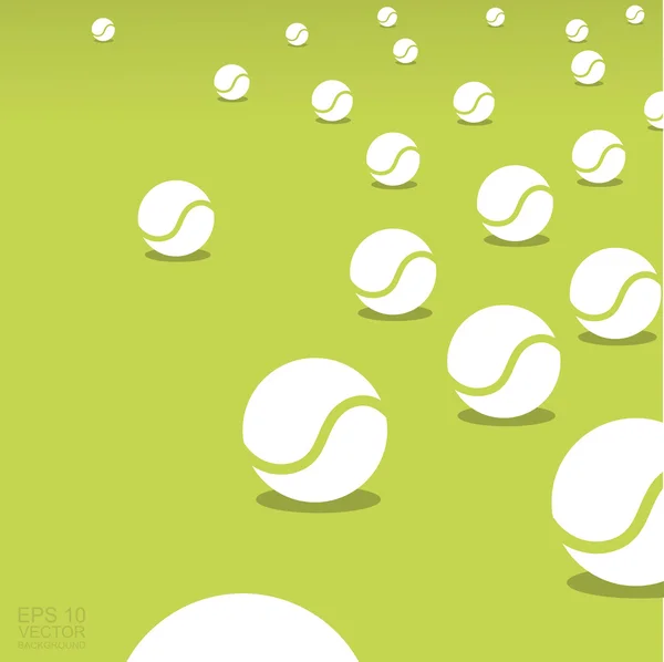 Tennis balls background — Stock Vector