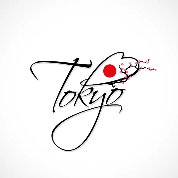 Tokyo belettering — Stockvector