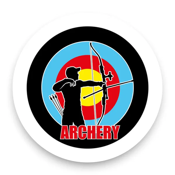 Archery emblem — Stock Vector