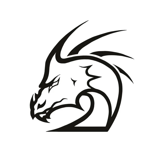 Dragon head — Stock Vector