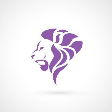 Lion head symbol clipart