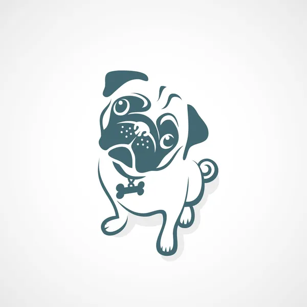 Cachorro perro — Vector de stock