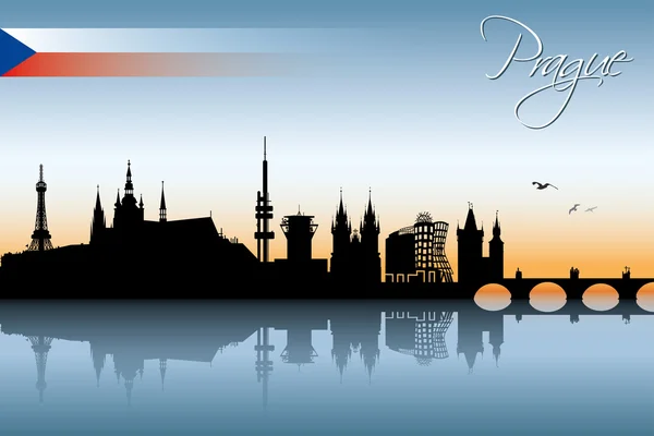Skyline Prague — Image vectorielle