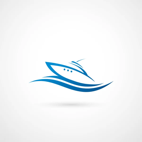Simbolo yacht — Vettoriale Stock