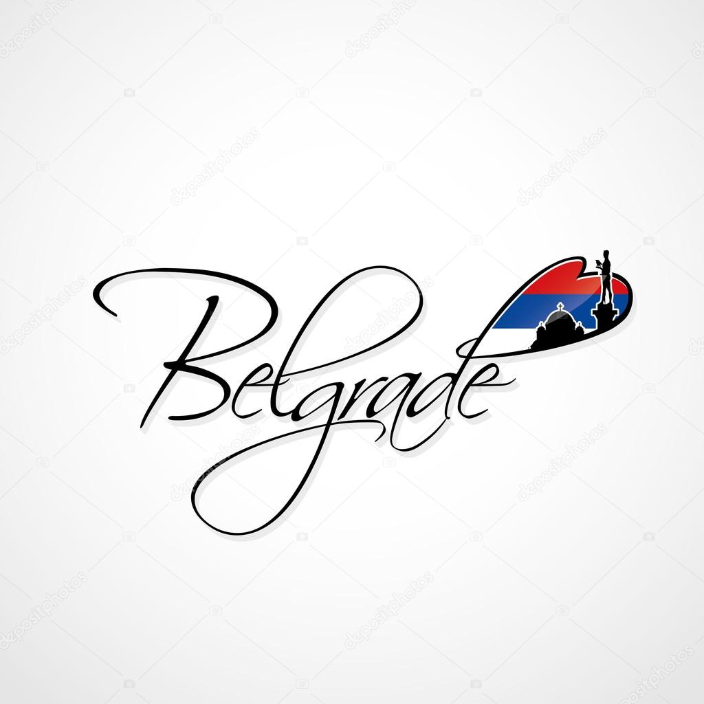 Belgrade lettering