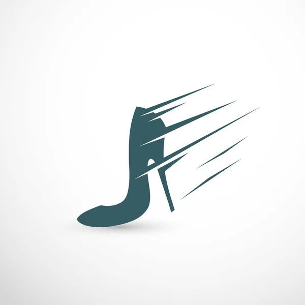 Running heel — Stock Vector