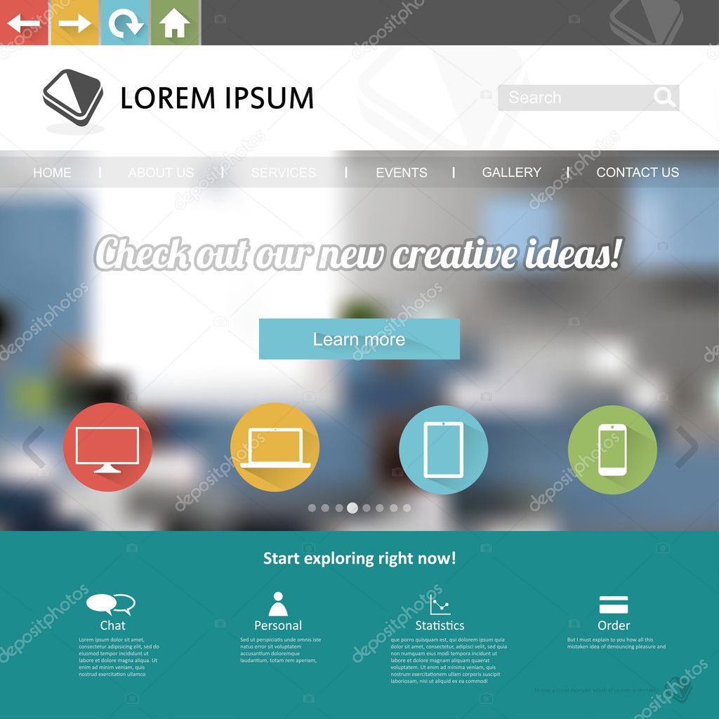 Website template