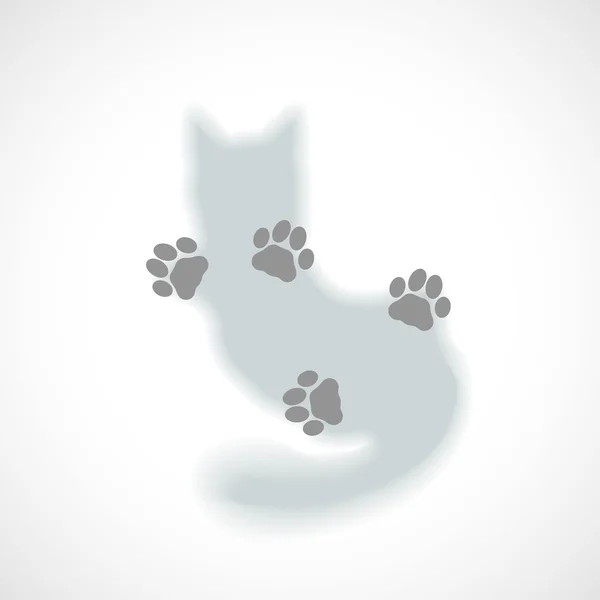 Gato de pie — Vector de stock