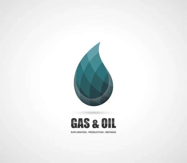 Symbool van gas en olie — Stockvector