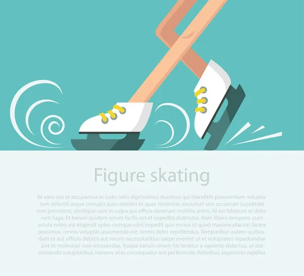 Figure skating background — Stock Vector