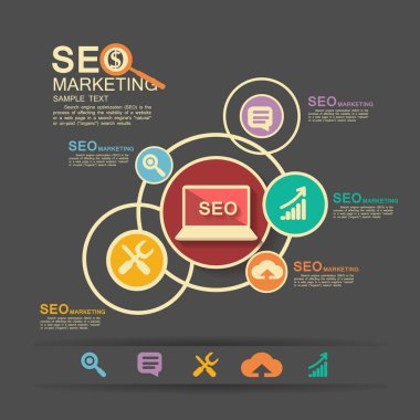 düz Infographic bussiness