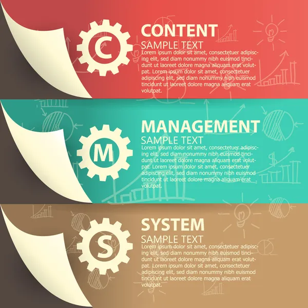 Content management system — Stock Vector