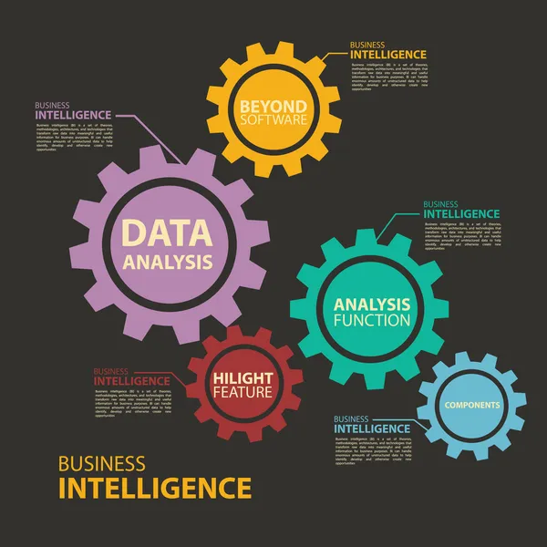 Infografía empresarial — Vector de stock