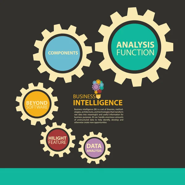 Infografía empresarial — Vector de stock