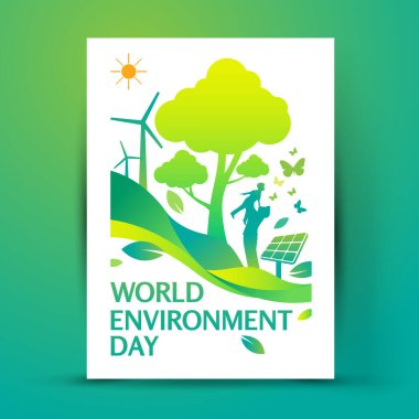 Dünya çevresi günlük logo tasarım şablonu 