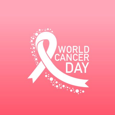 dünya kanser günü vektörü