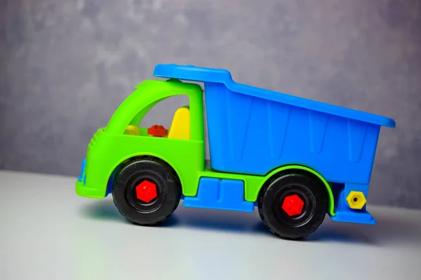 Children Car Dump Truck Bright Different Colors Parts — Stock Photo, Image
