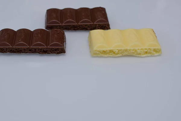 Porous Chocolate White Milk — Stock Photo, Image