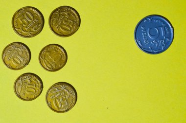 Plastik oyuncak parası - Rus sikkelerinin kopyaları 