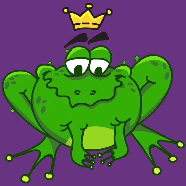 Illustration d'une grenouille souriante, vecteur EPS10 — Image vectorielle