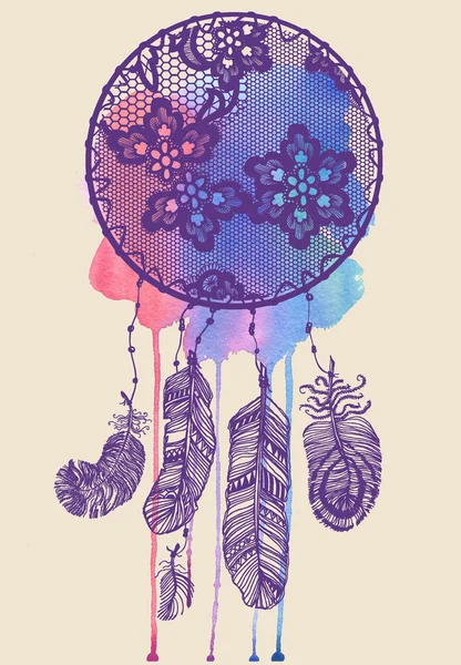 Abstract decoration lacy dream catcher — Stock Photo, Image