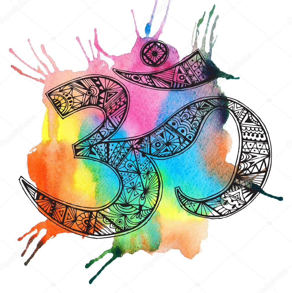 Ohm Om Aum Symbol Stock Photo By C Olgamoopsi 46035487