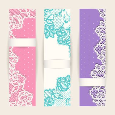 Vintage vektör web Bannerlar