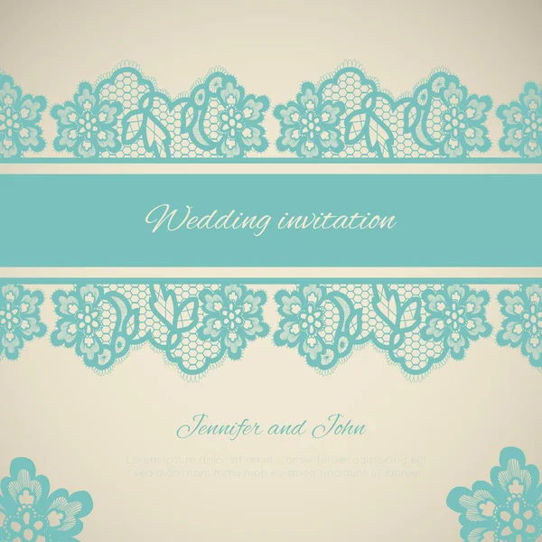 Wedding invitation. — Stock Vector