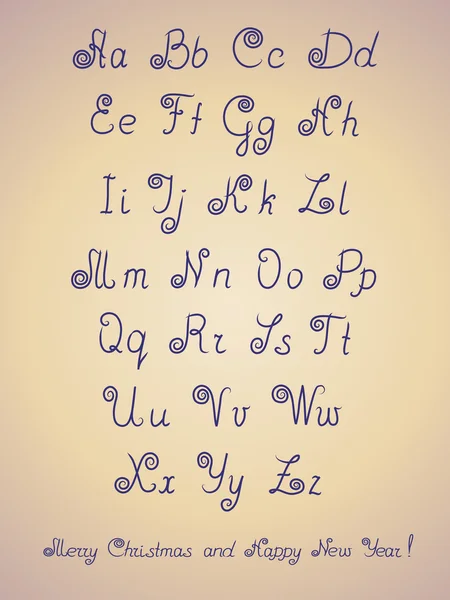 Pen alphabet letter. — Stock Vector